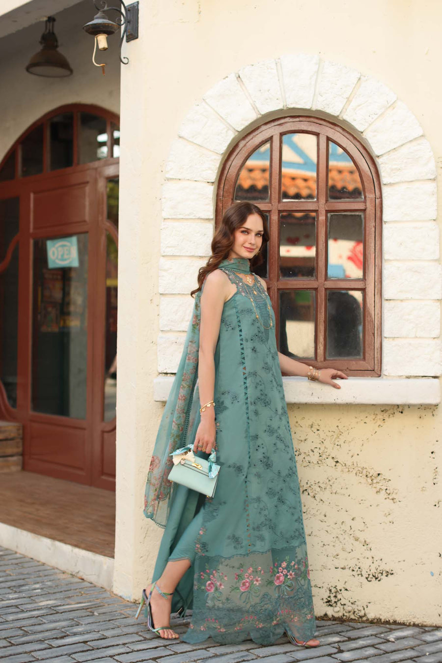 Noor by Saadia Asad Luxe Chikankari Unstitched Lawn 3Pc Suit D5-B