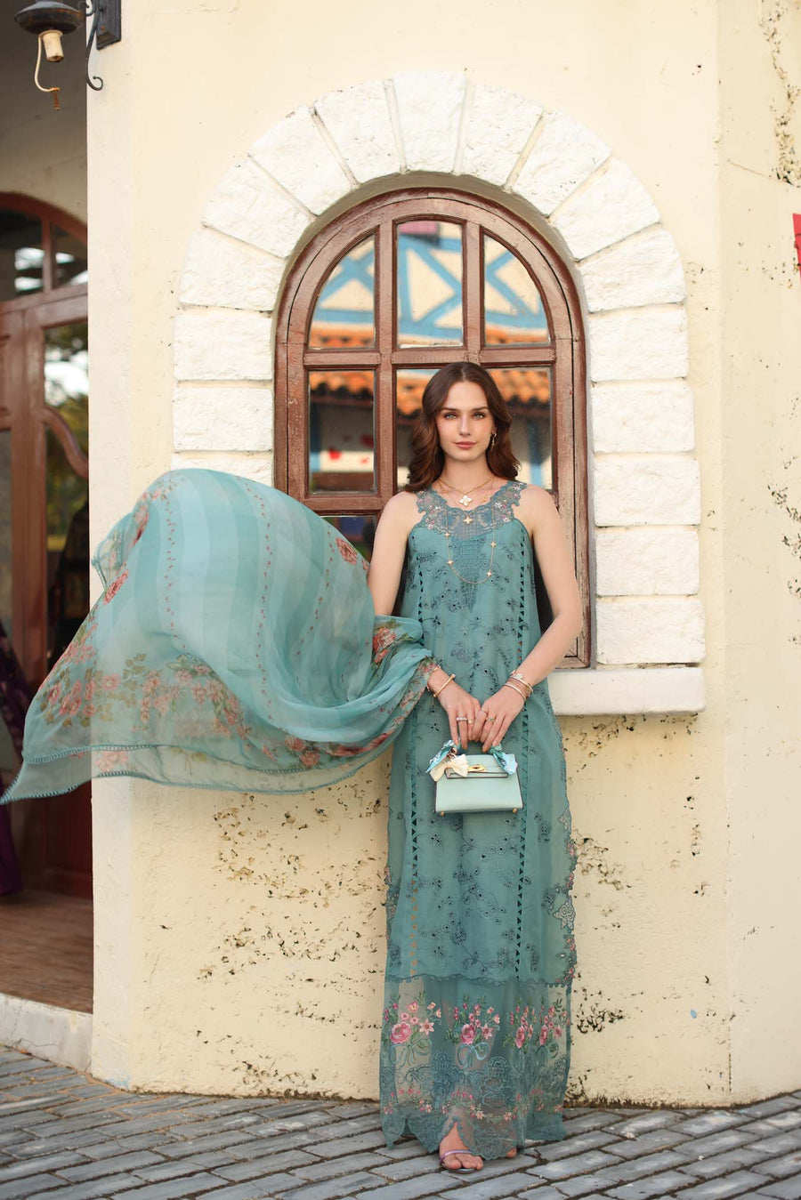 Noor by Saadia Asad Luxe Chikankari Unstitched Lawn 3Pc Suit D5-B