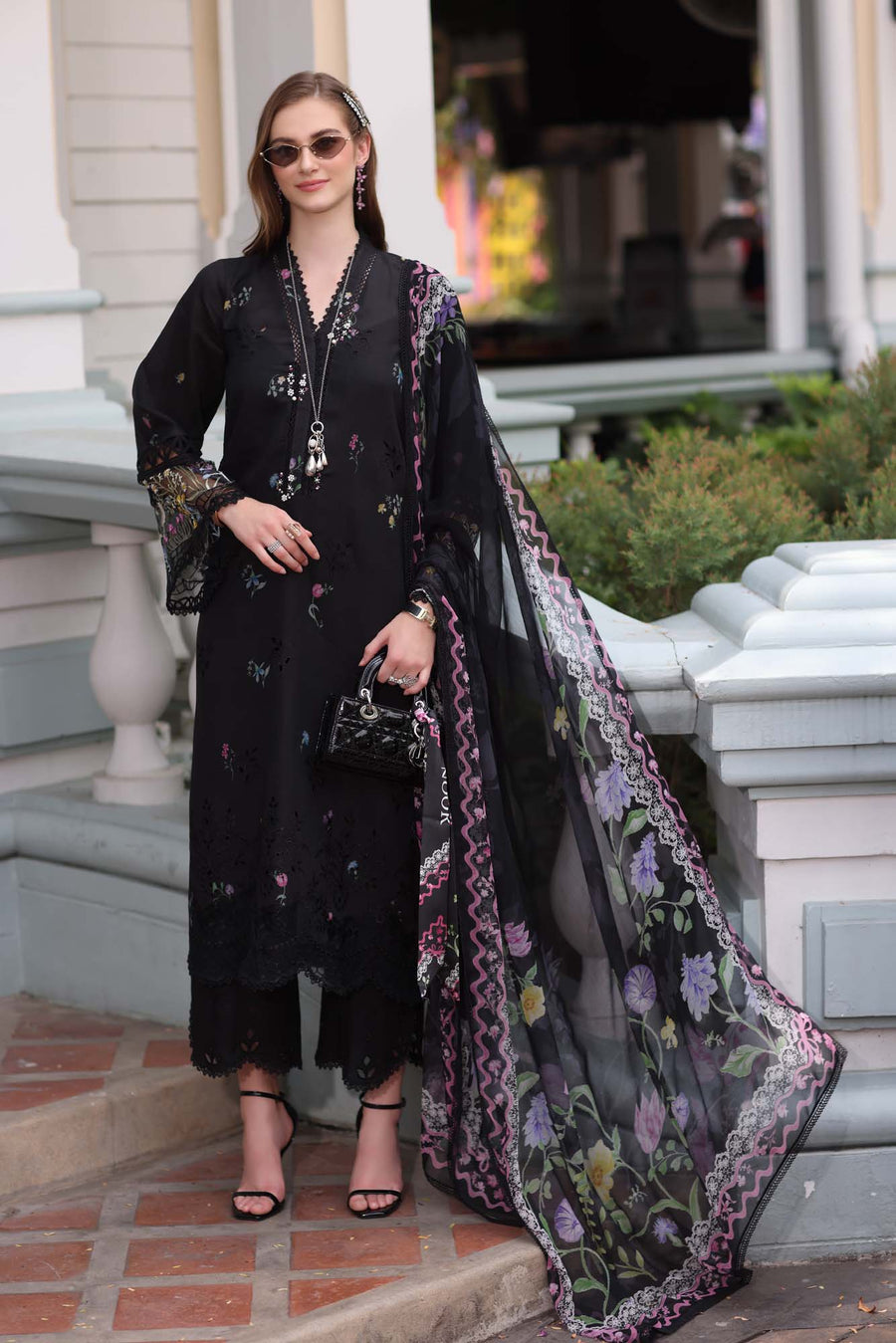 Noor by Saadia Asad Eid Luxe Chikankari Unstitched 3Pc Suit D-05