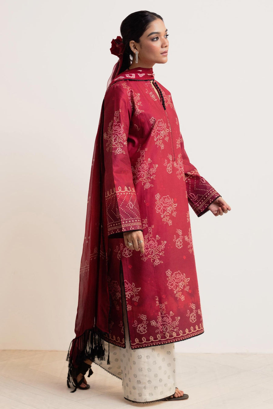 Coco by Zara Shahjahan Printed Lawn Unstitched 3Pc Suit D-05 GULAB