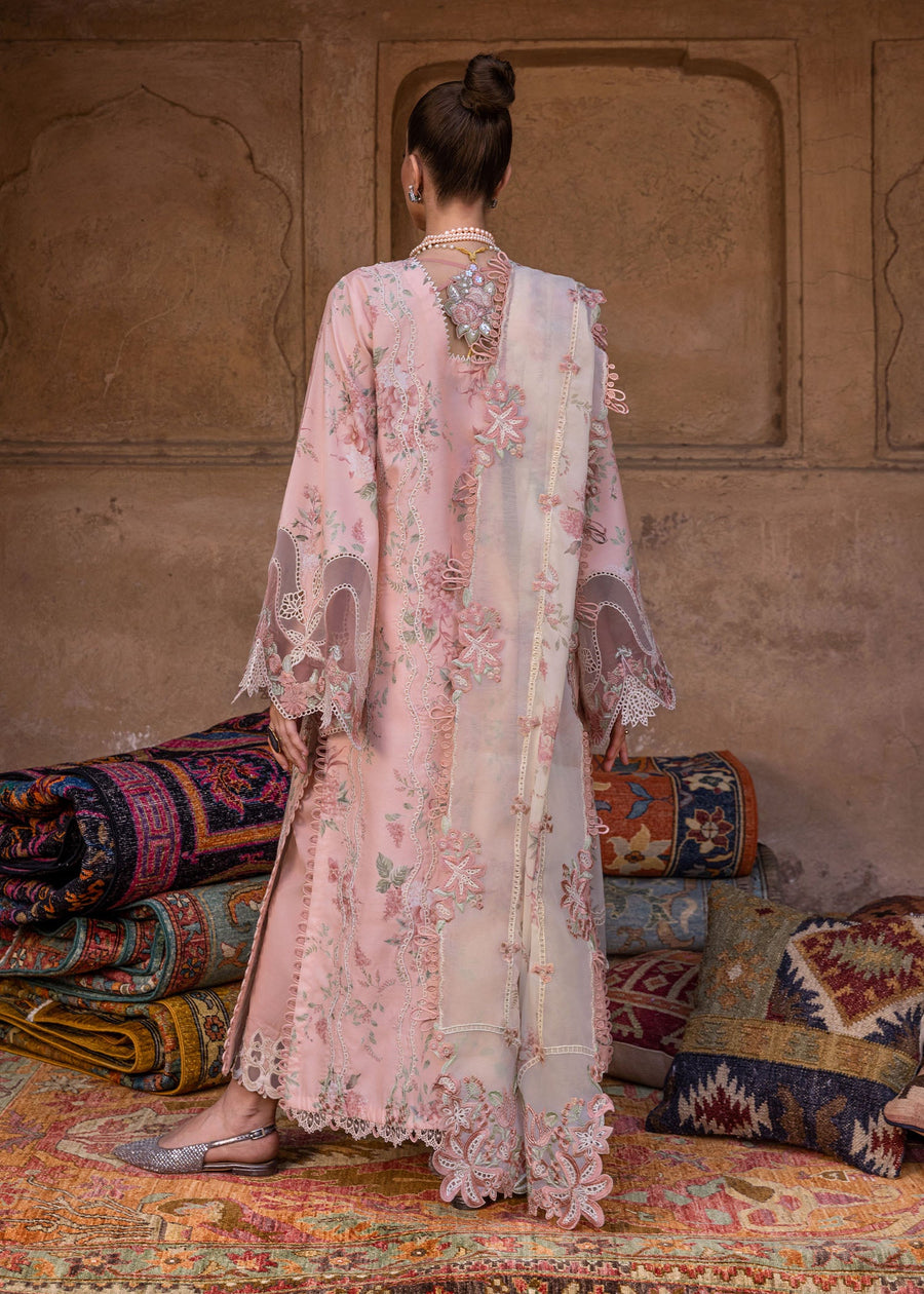 Crimson Tasawar Luxe Lawn Unstitched 3Pc Suit D-5A LAVENDER FALL