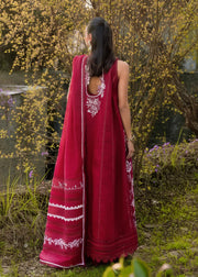Crimson Flow Embroidered Lawn Unstitched 3Pc Suit D-5A A HANDMADE TALE