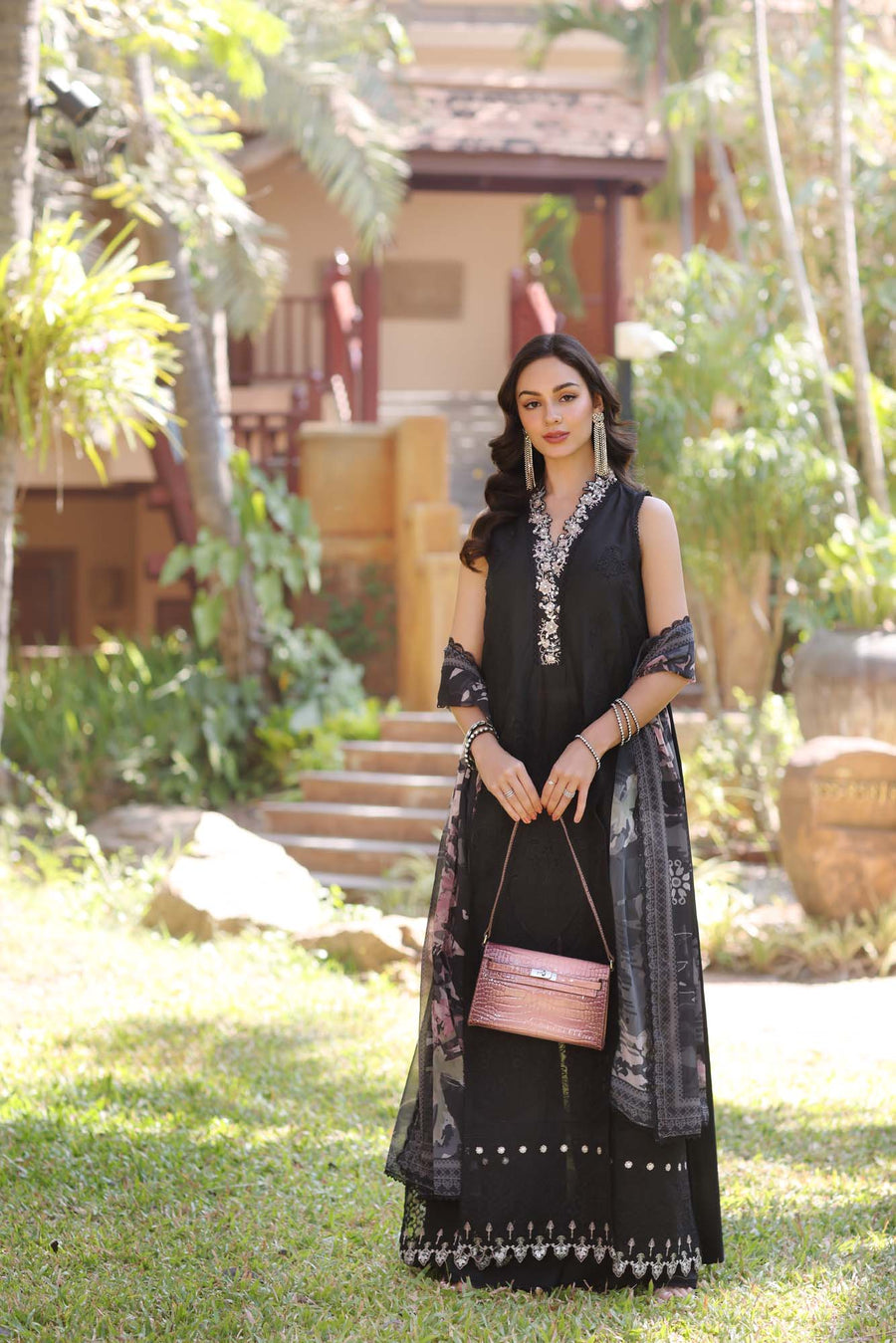 Noor by Saadia Asad Eid Luxury Handwork Laserkari Unstitched 3Pc Suit D-06A