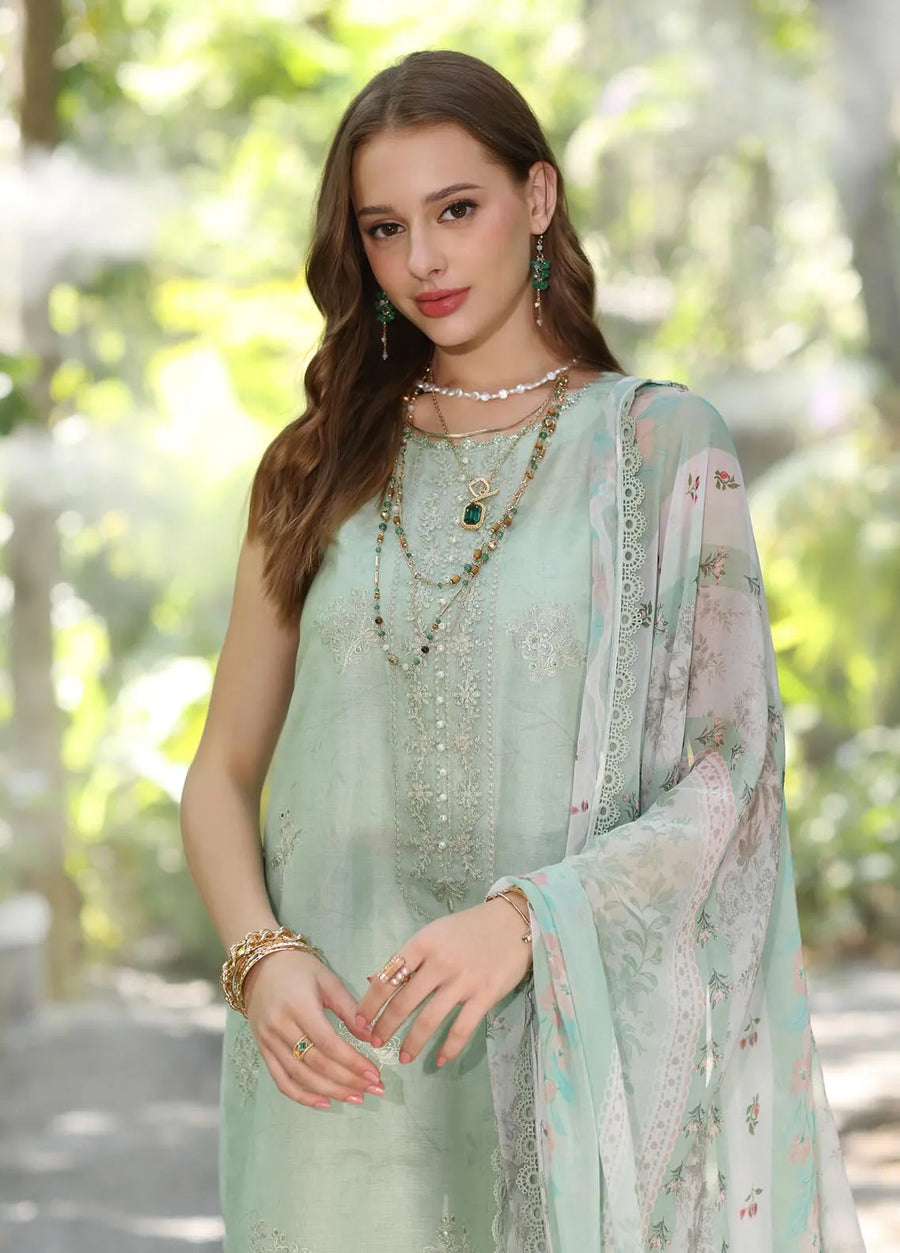 Noor by Saadia Asad Eid Luxe Printedkari Unstitched 3Pc Suit D-06A