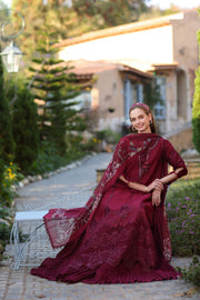 Noor by Saadia Asad Luxe Chikankari Unstitched Lawn 3Pc Suit D6-A