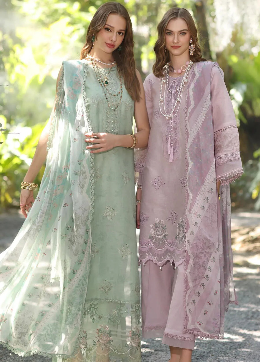 Noor by Saadia Asad Eid Luxe Printedkari Unstitched 3Pc Suit D-06A