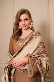 Noor by Saadia Asad Embroidered Linen Unstitched 3Pc Suit D-06A