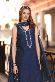 Noor by Saadia Asad Eid Luxe Printkhaas Unstitched 3Pc Suit D-06A