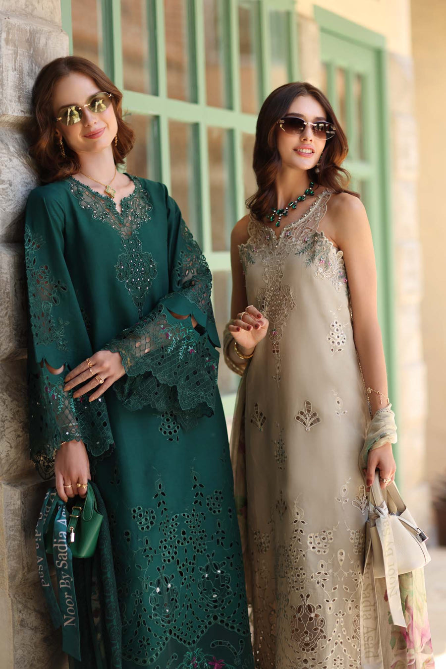 Noor by Saadia Asad Luxe Chikankari Unstitched Lawn 3Pc Suit D6-A