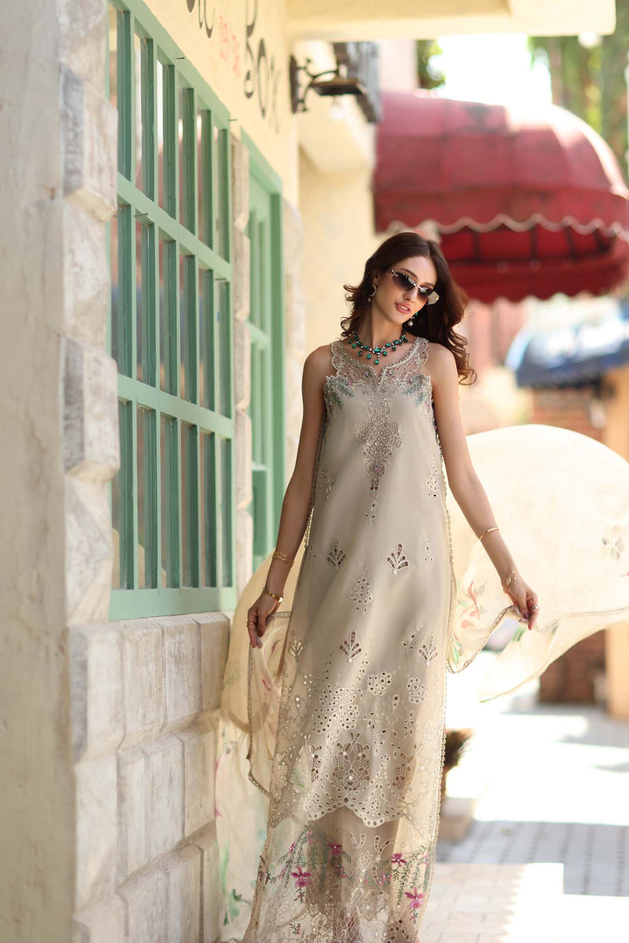 Noor by Saadia Asad Luxe Chikankari Unstitched Lawn 3Pc Suit D6-A