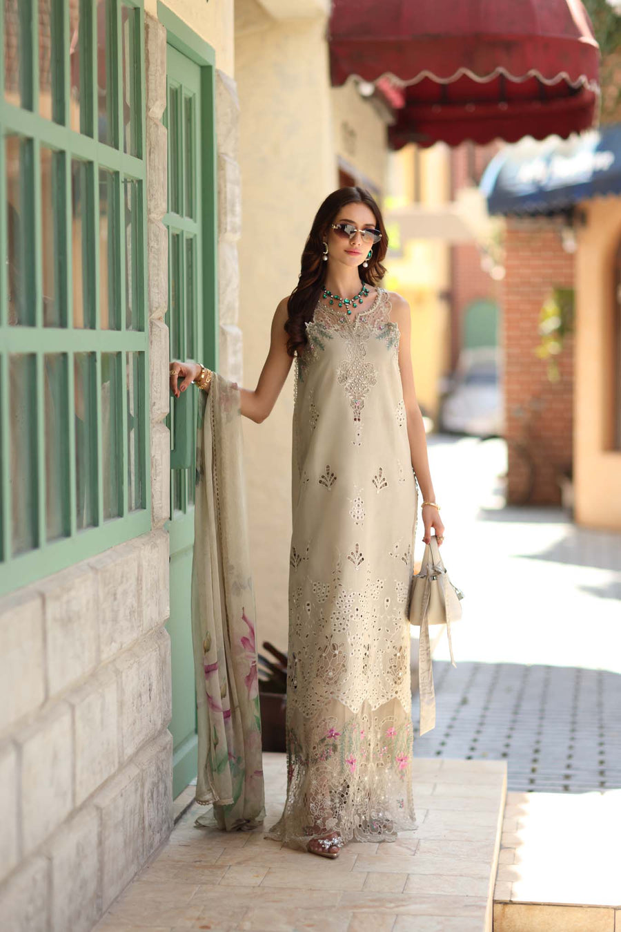 Noor by Saadia Asad Luxe Chikankari Unstitched Lawn 3Pc Suit D6-A
