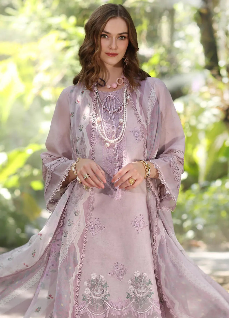 Noor by Saadia Asad Eid Luxe Printedkari Unstitched 3Pc Suit D-06B