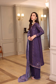 Noor by Saadia Asad Embroidered Linen Unstitched 3Pc Suit D-06B