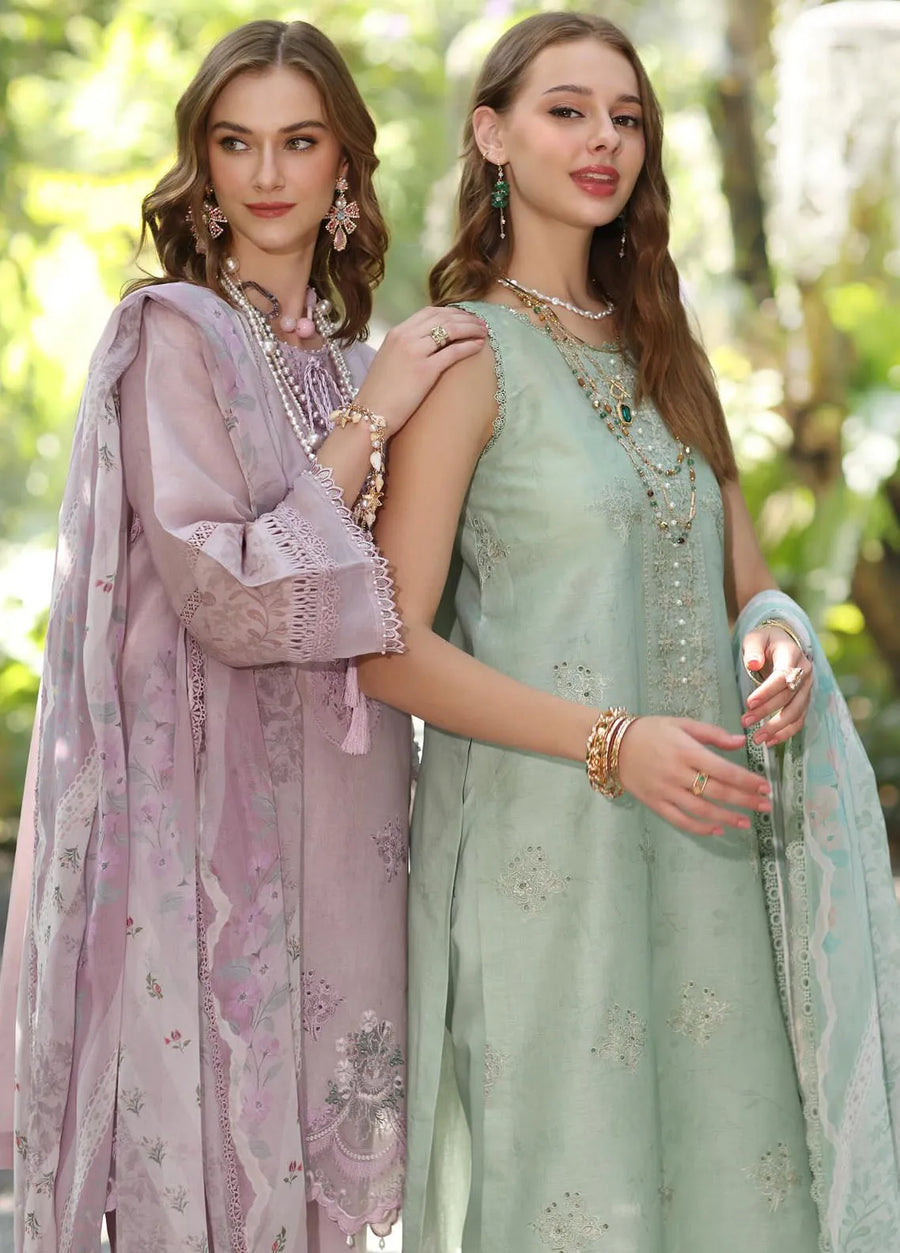 Noor by Saadia Asad Eid Luxe Printedkari Unstitched 3Pc Suit D-06B