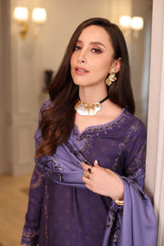 Noor by Saadia Asad Embroidered Linen Unstitched 3Pc Suit D-06B