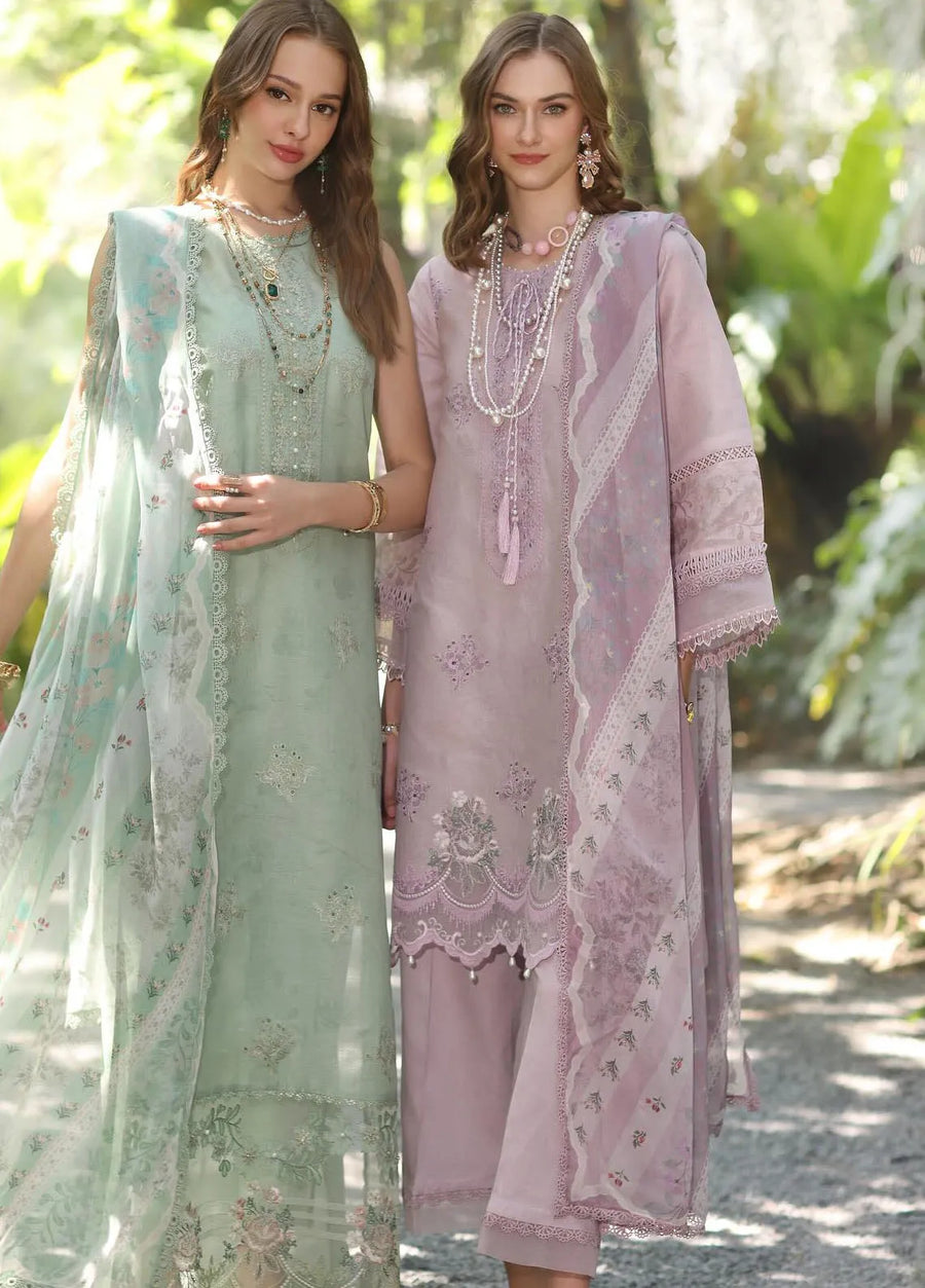 Noor by Saadia Asad Eid Luxe Printedkari Unstitched 3Pc Suit D-06B