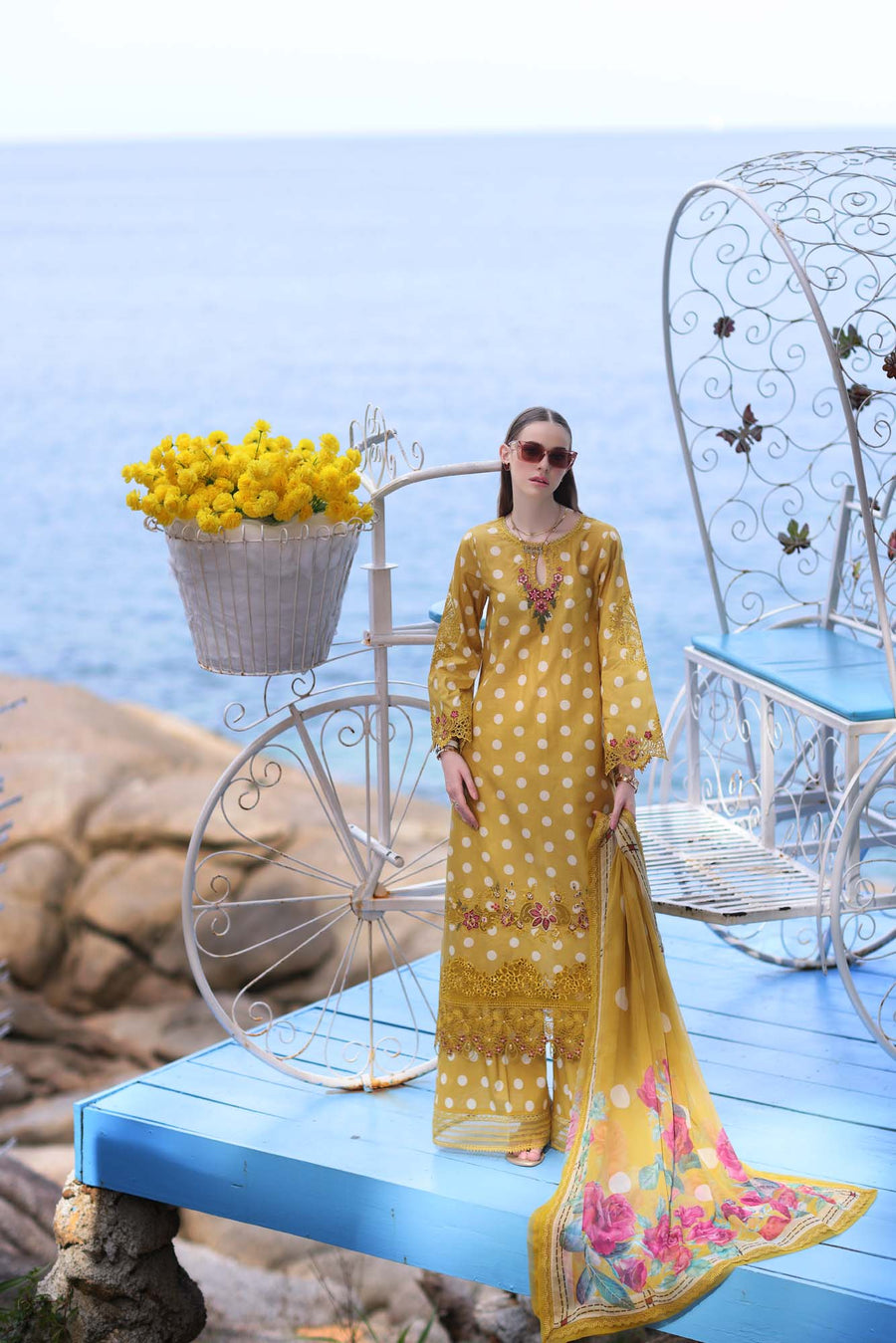 Noor by Saadia Asad Luxe PrintKari Unstitched Lawn 3Pc Suit D6-B