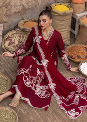 Crimson Tasawar Luxe Lawn Unstitched 3Pc Suit D-6A ONE TRUE LOVE
