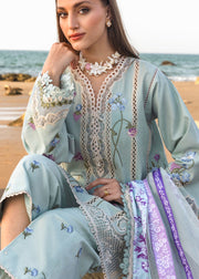 Crimson Flow Embroidered Lawn Unstitched 3Pc Suit D-6A Floral Crush