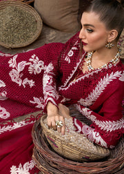 Crimson Tasawar Luxe Lawn Unstitched 3Pc Suit D-6A ONE TRUE LOVE