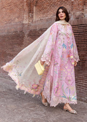 Crimson Flow Embroidered Lawn Unstitched 3Pc Suit D-6A OUT OF MANY HEARTS