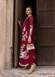Crimson Tasawar Luxe Lawn Unstitched 3Pc Suit D-6A ONE TRUE LOVE