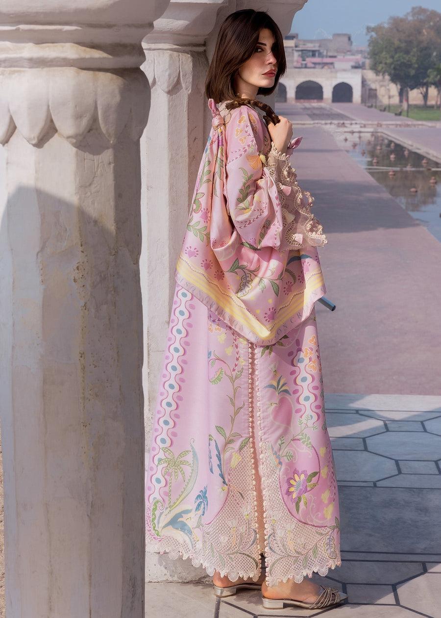Crimson Flow Embroidered Lawn Unstitched 3Pc Suit D-6A OUT OF MANY HEARTS