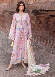 Crimson Flow Embroidered Lawn Unstitched 3Pc Suit D-6A OUT OF MANY HEARTS