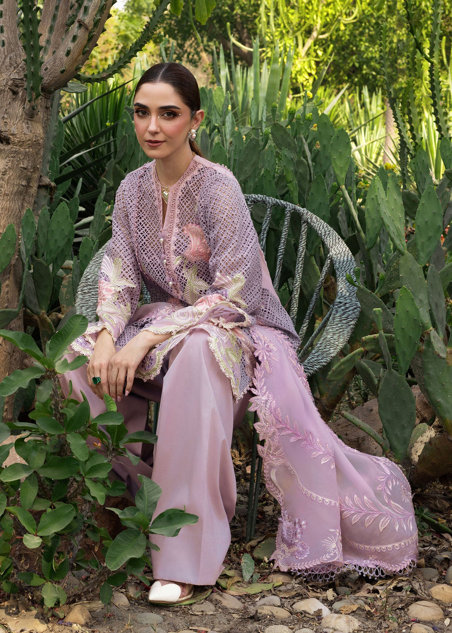 Crimson Tasawar Luxe Lawn Unstitched 3Pc Suit D-6B ONE TRUE LOVE