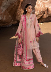 Crimson Flow Embroidered Lawn Unstitched 3Pc Suit D-6B Floral Crush