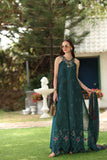 Noor by Saadia Asad Eid Luxe Printkhaas Unstitched 3Pc Suit D-06 Coblat Teal