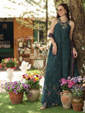 Noor by Saadia Asad Eid Luxe Printkhaas Unstitched 3Pc Suit D-06 Coblat Teal