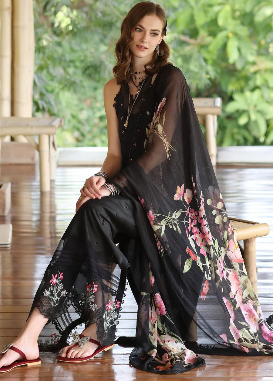 Noor by Saadia Asad Eid Luxe Printedkari Unstitched 3Pc Suit D-07A