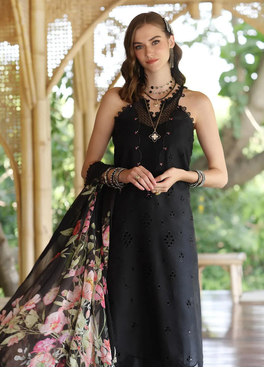 Noor by Saadia Asad Eid Luxe Printedkari Unstitched 3Pc Suit D-07A