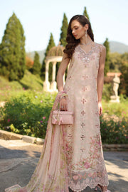 Noor by Saadia Asad Luxury Eid Handwork Schiffli Laserkari Unstitched Suit D07-A Florine