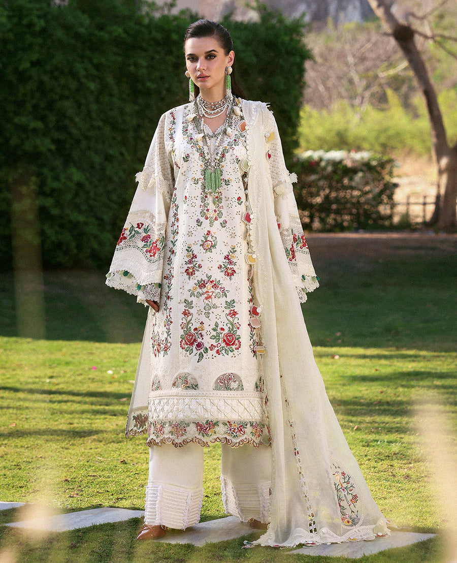 Republic WomensWear Kalani Embroidered Lawn Unstitched 3Pc Suit D7-A - Mira