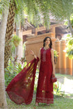 Noor by Saadia Asad Eid Luxury Handwork Laserkari Unstitched 3Pc Suit D-07A