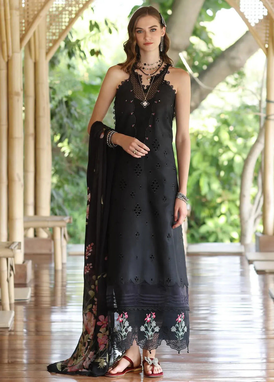Noor by Saadia Asad Eid Luxe Printedkari Unstitched 3Pc Suit D-07A