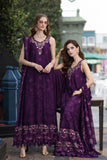 Noor by Saadia Asad Luxe Chikankari Unstitched Lawn 3Pc Suit D-07 Aubergine Bloom