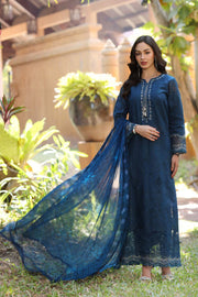 Noor by Saadia Asad Eid Luxury Handwork Laserkari Unstitched 3Pc Suit D-07B