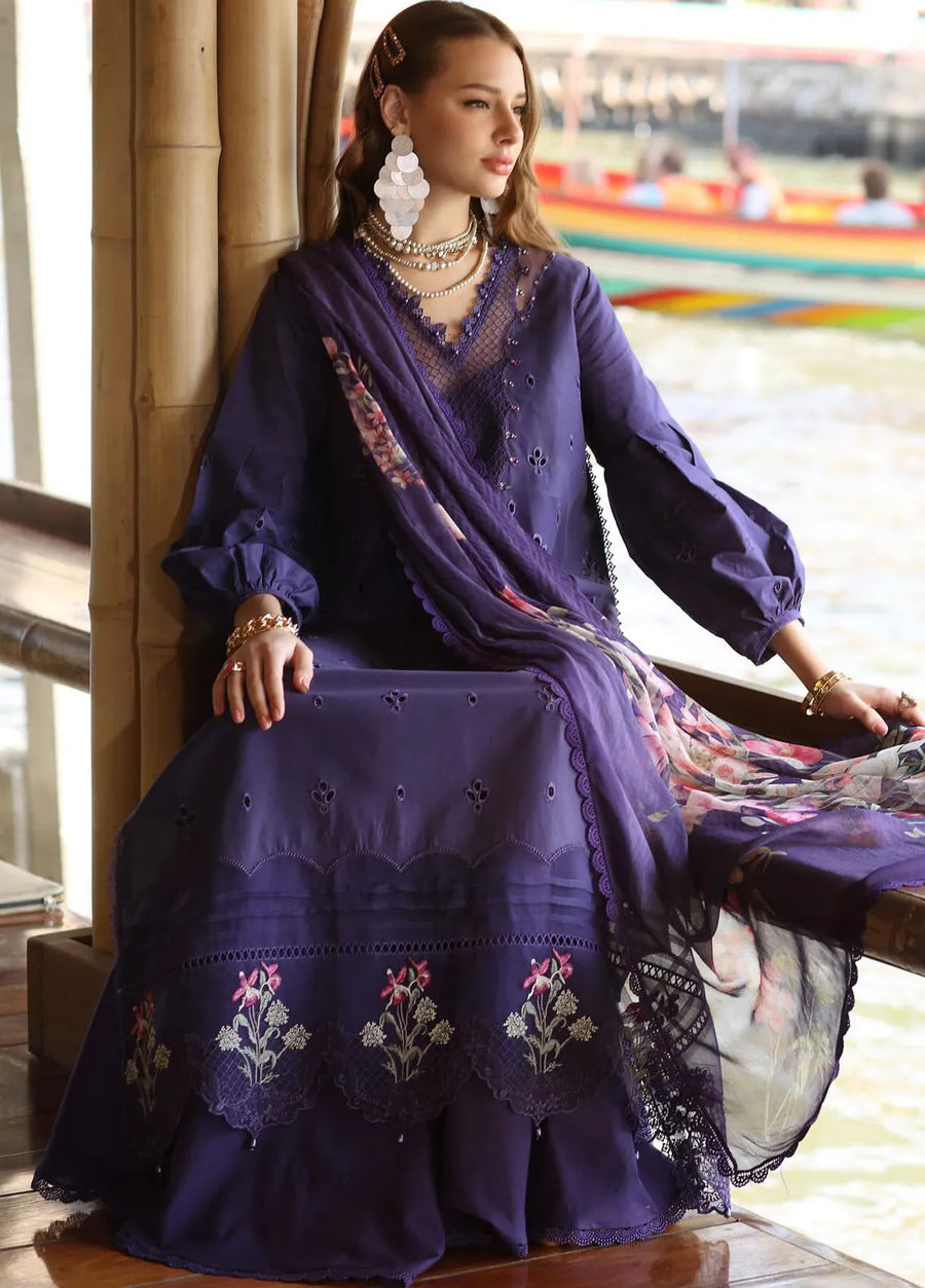 Noor by Saadia Asad Eid Luxe Printedkari Unstitched 3Pc Suit D-07B
