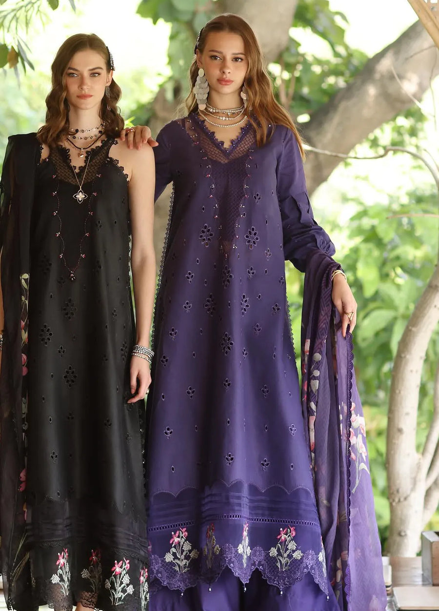 Noor by Saadia Asad Eid Luxe Printedkari Unstitched 3Pc Suit D-07A