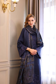 Noor by Saadia Asad Embroidered Linen Unstitched 3Pc Suit D-07B