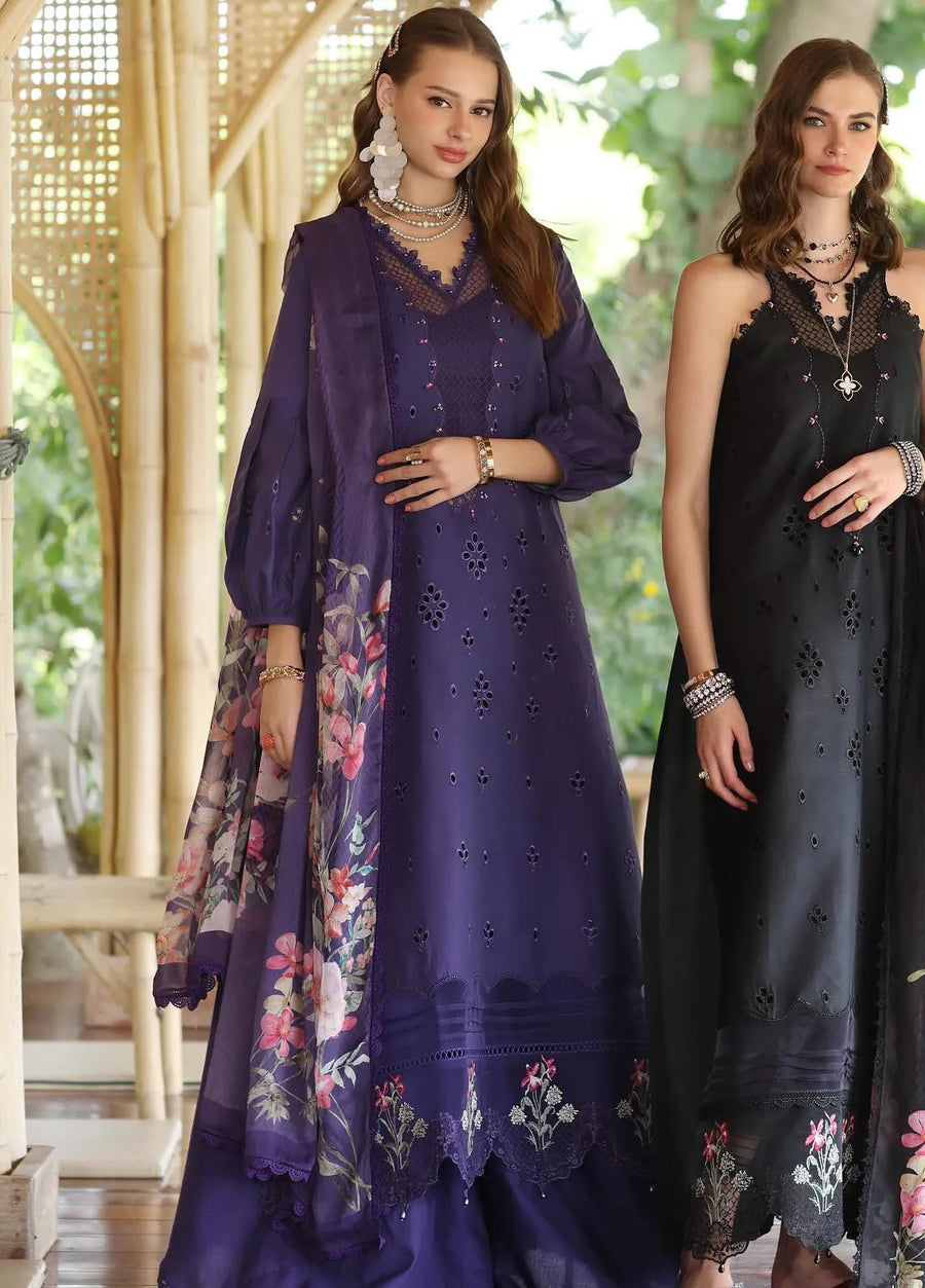 Noor by Saadia Asad Eid Luxe Printedkari Unstitched 3Pc Suit D-07B