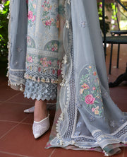 Republic WomensWear Kalani Embroidered Lawn Unstitched 3Pc Suit D7-B - Hoor
