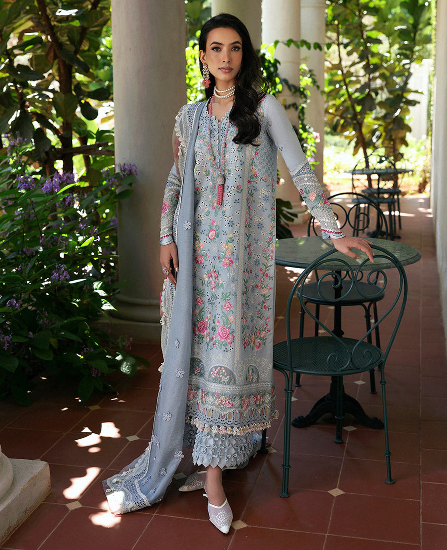 Republic WomensWear Kalani Embroidered Lawn Unstitched 3Pc Suit D7-B - Hoor