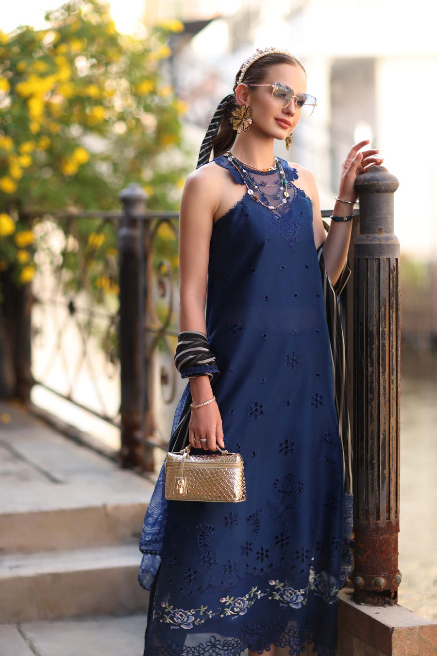 Noor by Saadia Asad Eid Luxe Printkhaas Unstitched 3Pc Suit D-07B