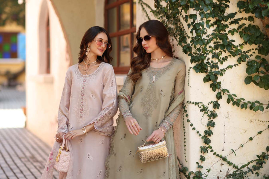 Noor by Saadia Asad Luxe Chikankari Unstitched Lawn 3Pc Suit D7-B
