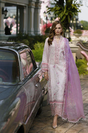 Noor by Saadia Asad Embroidered Lawn Unstitched 3Pc Suit D-07 Fauna