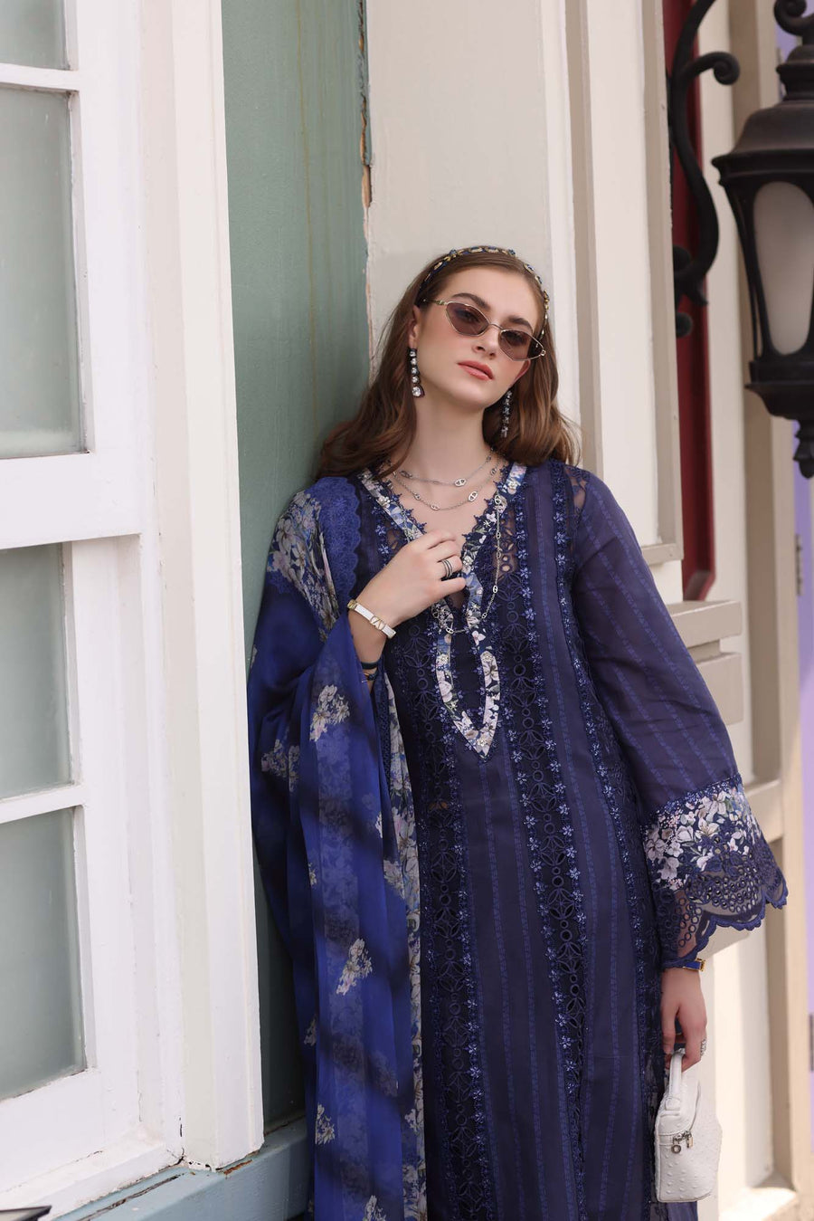 Noor by Saadia Asad Eid Luxe Chikankari Unstitched 3Pc Suit D-07